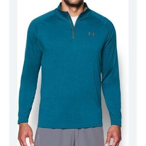 Under Armour deep teal 1/4 zip pullover - L
